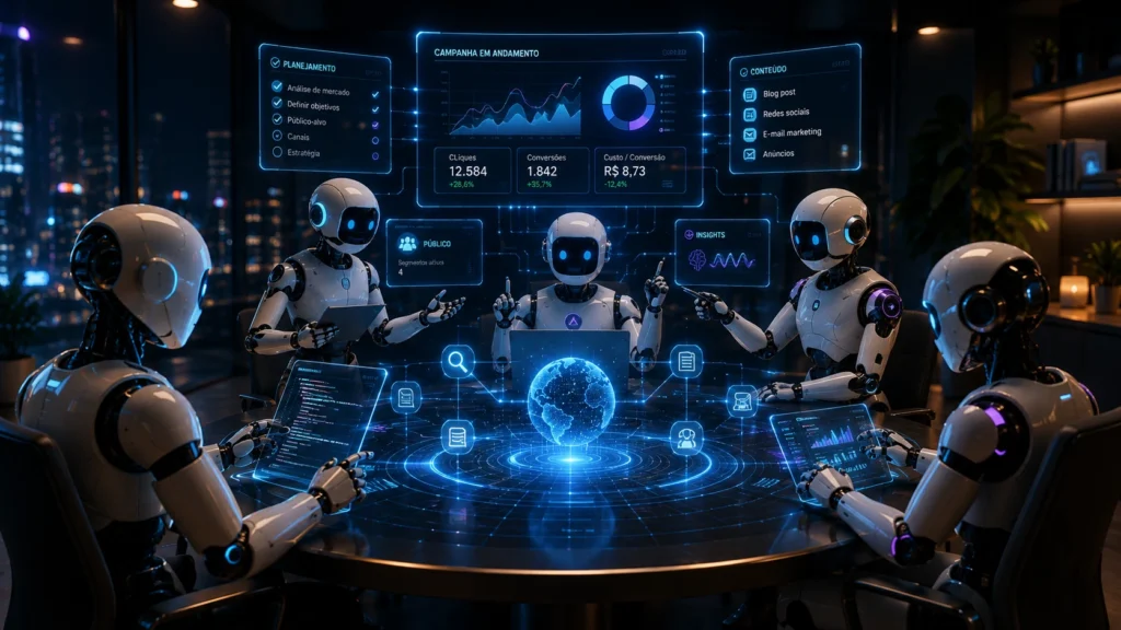 Agentes de IA em Equipe — Como Orquestrar Funções, Contexto e Revisão Humana
