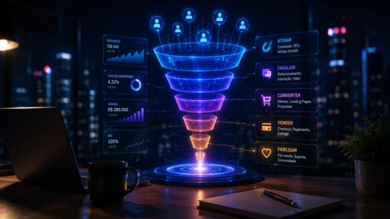 Funil de Marketing com IA — Como Planejar da Atração à Fidelização